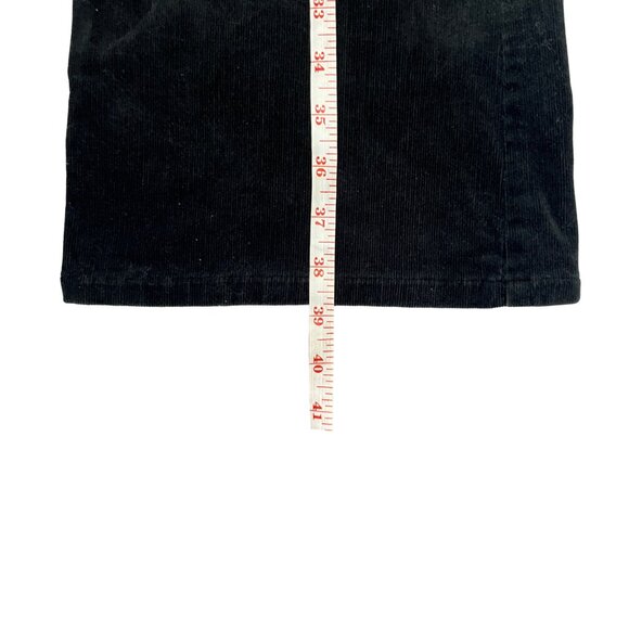 Jones New York Corduroy Pants Size 12P Black Bootcut Stretch Classic Fall Winter - Picture 10 of 14